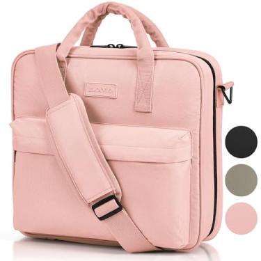 Imagem de Fichário resistente com zíper de 3 anéis com alça de ombro para escola - Lindo fichário com zíper de 5 cm com bolsos extras, comporta 500 folhas, livros e laptop - Fácil de carregar Trapper Keeper