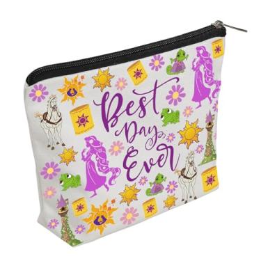 Imagem de WZJCHL Best Day Ever Bolsa de Maquiagem Princesa Kit de Cosméticos Bolsa Lanterna Sol Bolsa Bolsa de Presente de Princesa Perdida, Best Day Ever, Tendência