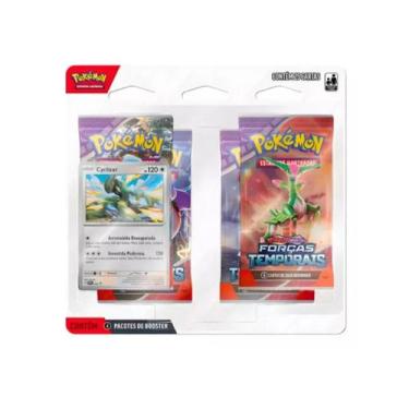 Imagem de Pokémon Blister Cyclizar Com 25 Cartas Forças Temporais - Copag