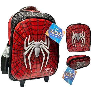 Imagem de Kit Mochila de Rodinha Yepp Kids Aranha - 6337-Masculino