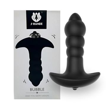 Imagem de Bubble S-Hande Plug Anal Escalonado com Bullet Vibratório 10cm x 3,3cm em Silicone Premium