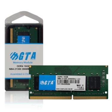 Imagem de Memoria. Notebook 16Gb Ddr4 2666 Cl 19 1.2V SODIMM GT16G2666L19N GTA T