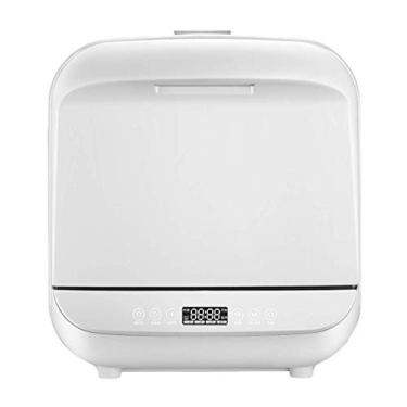 Imagem de Mini máquina de lavar louça, máquina de lavar louça compacta de bancada, necessidade de água de 5 L, visor de LED, operação de controle de toque [Classe de energia A]