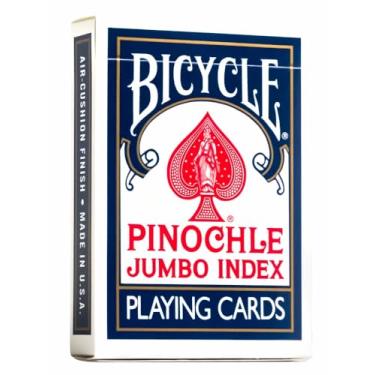 Imagem de Bicycle Figurinhas Pinochle Jumbo Index 2 baralhos