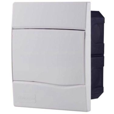Imagem de Quadro De Distribuição De Embutir 5 Din Ou 3 Nema Tramontina Com Porta