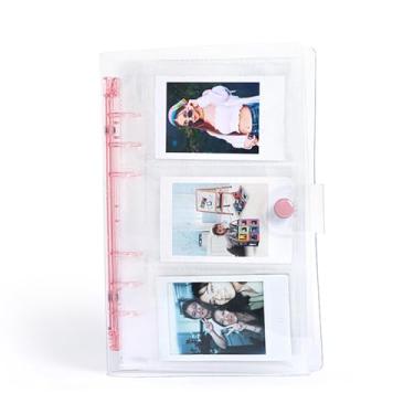 Imagem de 120 Bolsões Álbum de Fotos para Câmera Instantânea, FotoCard Memory Book Cards Holder Picture Book Collector Album For Family Anniversários Baby Vacations Travel (Rosa