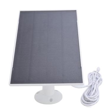 Imagem de Painel Solar de 8W para Câmera Alimentador de Pássaros, Carregador Solar Solar Externo Tipo C IP66 Provo de água 360 Graus Painel Solar de Campainha Compatível Com Câmera Movido
