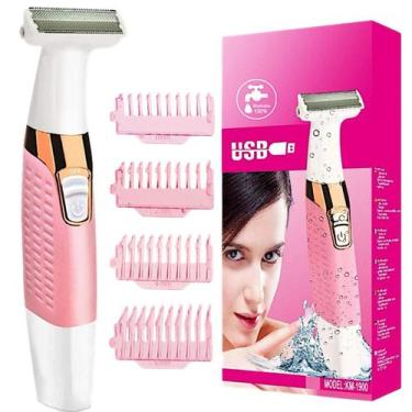 Imagem de Depilador Feminino A prova de Agua Kemei Aparador Intimo - DM.ECOM