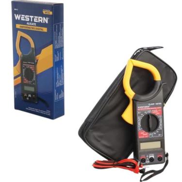 Imagem de Alicate Amperimetro Medidor Digital Corrente Tensão Western