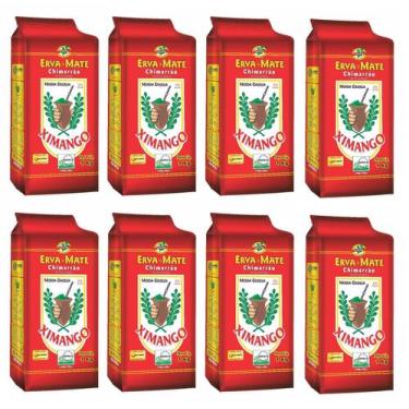 Imagem de 8 Erva Mate Chimarrão XIMANGO MOÍDA GROSSA Vácuo 1 Kg