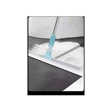 Imagem de Rodo e Vassoura Mágica 2 em 1 com Raspador de Silicone Giratório 180°, Multifuncional para Limpeza, 50cm