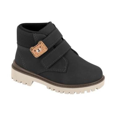 Imagem de Bota Coturno Infantil Molekinho Bebê Fofo Fácil Calce Estilo Ajustável