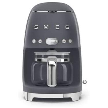 Imagem de Máquina de Café Expresso Retrô 1.1L em Aço Inoxidável, 110V, Smeg 50s DCF02GRUS, Cinza