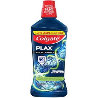Imagem de Enxaguante Bucal Sem Álcool Colgate Plax Odor Control 750ml, 750ml