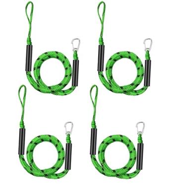 Imagem de Linhas de doca elástica para barco, corda de amarração com clipe de aço inoxidável, cordas de barco para ancoragem, acessórios de barco, terno para PWC, caiaque, jet ski, Seadoo, WaveRunner, pontão