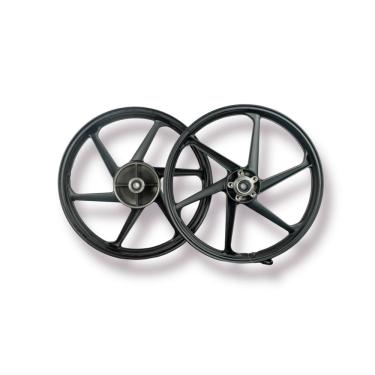 Imagem de Roda par titan 150 fan 150 04/2013 esd 6 pontas preto freio disco