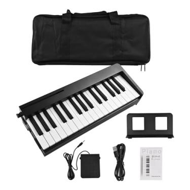 Imagem de Piano Com Teclado Dobrável, Piano Elétrico Portátil Recarregável de 61 Teclas Com Tela LCD para Amantes de Música e Iniciantes, Conexão Bluetooth