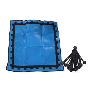 Imagem de Deevoka Trampoline tapete trampolim pano de pano de salto reutilizável tapete de cama versátil com bungee bungee de 36 bungee substituto para treino, Azul