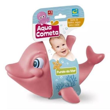 Imagem de Golfinho Bebê Brinquedo Grande 22cm Baby Dolphin Vinil Macio - Cometa 
