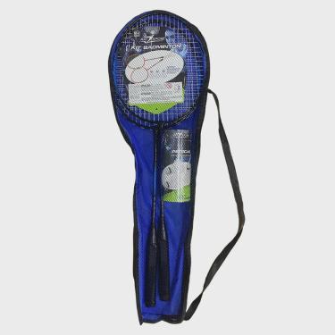 Imagem de Jogo De Badminton Completo Art Sport Com 2 Raquetes 3 Petecas E Bolsa