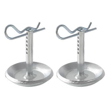 Imagem de HKAOSDUUH Pacote com 2 2205071 2208864 Arado de neve de aço endurecido base antiderrapante com contrapino de liberação rápida