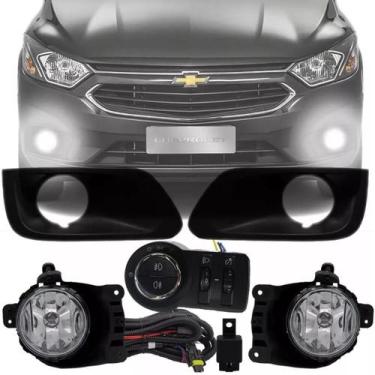 Imagem de Kit Farol Milha Neblina Auxiliar Onix Prisma Joy 2017 2018 2019 - Suit