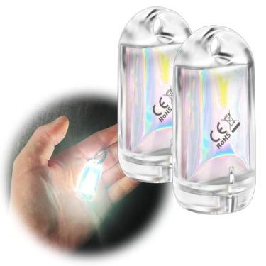 Imagem de Lanterna LED DoKeep USB Mini, porta-chaves EDC à prova d'água, pacote 