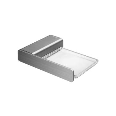 Imagem de Saboneteira Docol Flat 1013870 Grafite Escovado