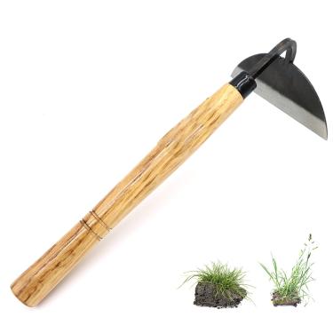 Imagem de Elegital Ferramenta de jardim japonesa Kana Hoe 217 - A enxada manual/foice é perfeita para capinar e cultivar. A borda da lâmina é muito afiada. (Bege-007)