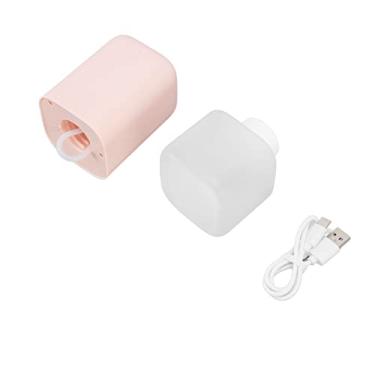 Imagem de MUNEFE Difusor de óleo essencial, umidificador de ar ultrassônico, umidificador de ar de atomização de 150 ml para casa, escritório, banheiro e carro (Rosa)