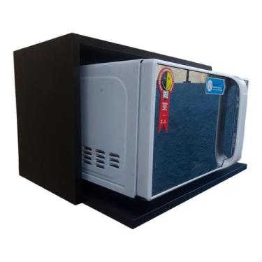 Imagem de Nicho Suporte Microondas 60(l)x40(a)x45 Preto Bilhó Móveis