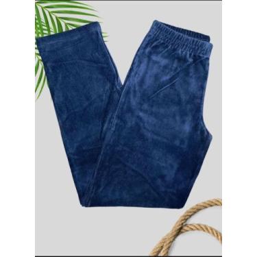 Imagem de Calça Reta Feminina de Veludo Cotelê Cintura Alta e Confortável - Vens