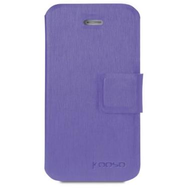 Imagem de Kooso - Capa de poliuretano para Apple iPhone 4/4S - Koka Book - (azul escuro) - KOAPIP4SEB1DB