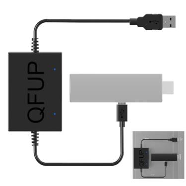 Imagem de QFUP USB Power Cable for Fire TV Stick 4K Max, Powers Streaming TV Sticks Directly from The TV's USB Port, (Eliminating Messy Wiring and The Need for an AC Outlet)