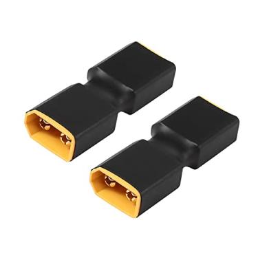 Imagem de RIIEYOCA Conector XT60 macho para macho sem adaptador de fio, adaptador de conector XT60 para RC FPV carro avião drone bateria LiPo etc XT60 conversão de porta