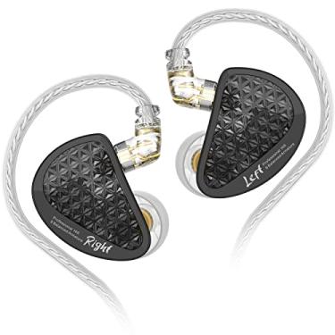 Imagem de Fones de ouvido intra-auriculares KZ AS16 Pro 8 Balance Armatures, fones de ouvido HiFi Music para gravação de estúdio, fones de ouvido de posicionamento de jogos de som estéreo (sem microfone, preto