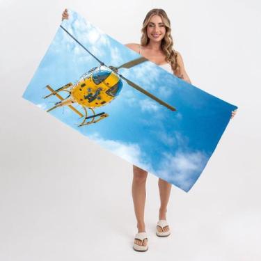 Imagem de Toalha de Praia - Helicóptero Aeromodelismo - Texmil