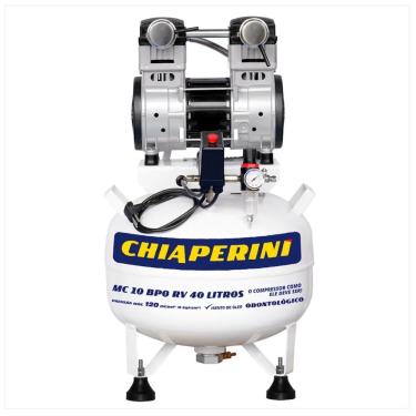 Imagem de Compressor Chiaperini Mc 10 Bpo 40 Litros 120 Libras 2 Cv 220v Monofásico Isento De óleo