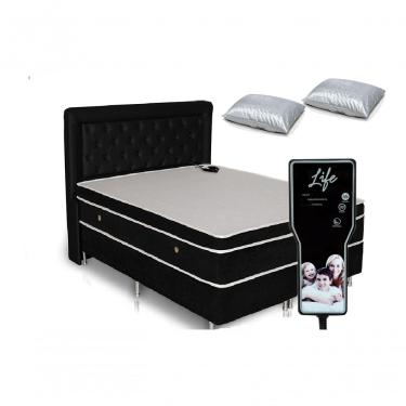 Imagem de Colchão Casal Massageador Magnético Terapêutico 138cm Preto