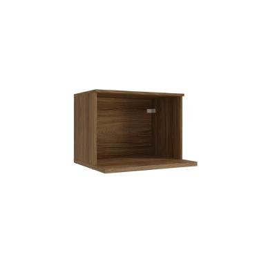 Imagem de Nicho Aéreo Para Microondas Celeste Kappesberg 100% Mdf Nogueira 60cm