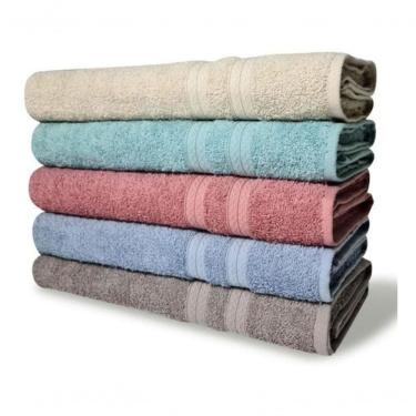 Imagem de Kit 5 Toalhas De Banho Grande Grossa 80x150c Lisboa Sortidos