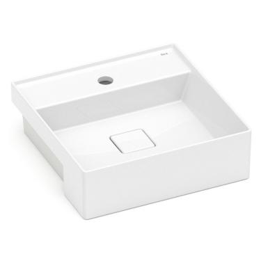 Imagem de Cuba De Semi Encaixe 400x400mm Com Mesa T10 Roca Branco