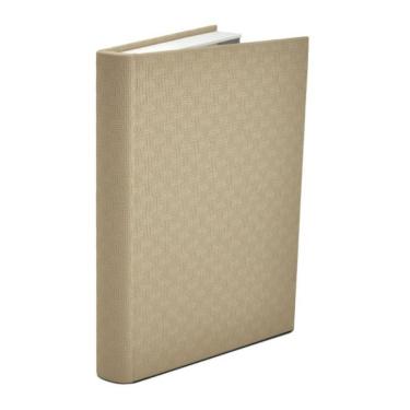 Imagem de Livro Caixa Em Mdf Com Revestimento Em Pu Bege Mart 32x23cm