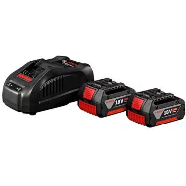 Imagem de Kit Bosch 2 Baterias Gba 18v 4 Ah + Carregador Gal 1880 Cv 127v