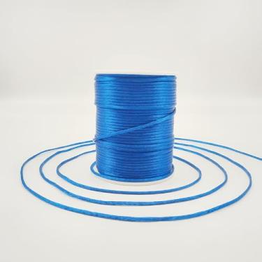 Imagem de ChunLiou Cordão De Nylon Acetinado 2 Mm E 330 Pés Para Fazer Joias, Pulseiras, Colares, Contas, Linha Rabo Rato, Macramê, Kumihimo, Nó Chinês, Artesanato, Azul Royal