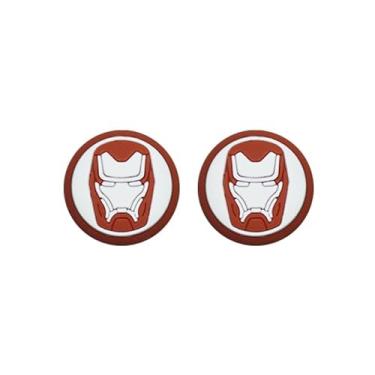 Imagem de Capas de Silicone para Thumbsticks de Controle PS5, PS4, Tema Super-Heróis, Batman, Homem de ferro, Capitão América (Spider-Man)