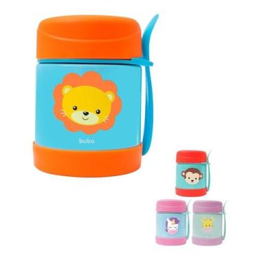Imagem de Pote Térmico Infantil Animal Fun Buba 320ml com Colher Leve e Seguro p