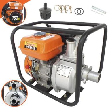 Imagem de Motobomba Autoescorvante Vulcan VMB552 Á Gasolina Partida Manual Para 