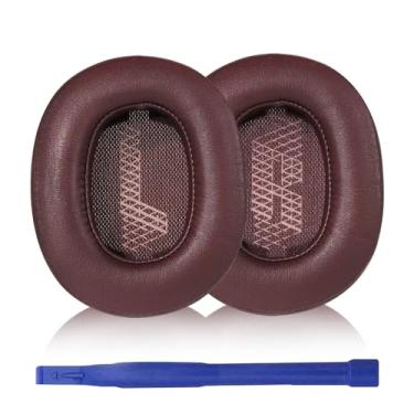 Imagem de Aiivioll Protetores Auriculares De Substituição Live 500 Bt Compatíveis Com Fones Ouvido Sem Fio Jbl Bt/Live, Almofadas Feitas Couro Proteico Macio, Espuma Isolante Ruído (Vermelho)