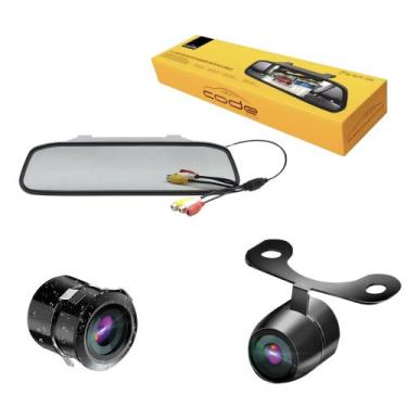 Imagem de Kit retrovisor com câmera borboleta 2x1 - CODE